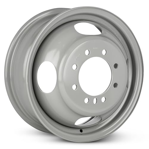 16x6.5 in Steel Wheel Rim 8 Lug 165.1mm 28mm Offset 116.7mm CB| Painted White finish Fits 2003-2024 Chevy Express 3500 | New OEM Replacement | 22820200