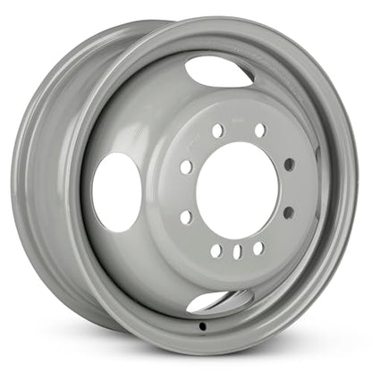 16x6.5 in Steel Wheel Rim 8 Lug 165.1mm 28mm Offset 116.7mm CB| Painted White finish Fits 2003-2024 Chevy Express 3500 | New OEM Replacement | 22820200