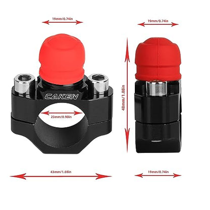 Motorcycle ATV Water Proof Engine Start Stop Kill Switch Button - color: Gold
