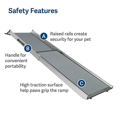 Solvit 62337 Deluxe Telescoping Pet Ramp, Standard (62305) - size: Standard