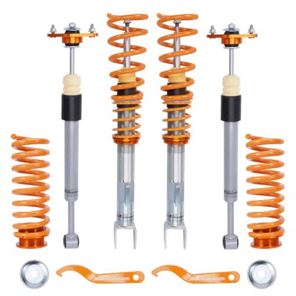 maXpeedingrods Coilovers for Chrysler 300C 2005-2010, for Dodge Magnum 2005-2010, Height Adjustable Coilovers Suspension Kit, Preset Damping Lowering Kit Gold