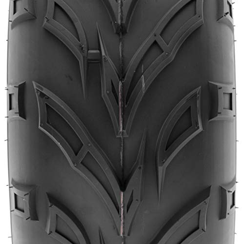 Pair of 2 SunF A004 ATV UTV 18x9.5-8 AT off-road Tires, Trail & Track, 6 PR, Tubeless - size: 18x9.5-8