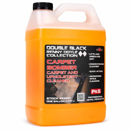 P & S PROFESSIONAL DETAIL PRODUCTS Carpet Bomber – Professional Upholstery Cleaner, Citrus-Based Formula, Removes Grease, Dirt & Odors, Highly Dilutable, Safe for Engines & Wheel Wells - 1 Gallon - size: 128 Fl Oz (Pack of 1)