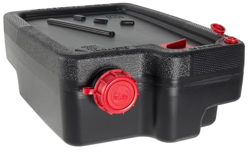 10 Quart Automotive Drain Pan Container, Sturdy Plastic Oil Drip Pan, Essential Auto Tool for DIY Home Oil Changes and Professional Mechanic Repair Shops