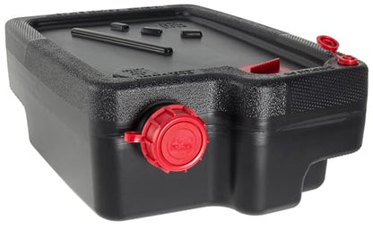 10 Quart Automotive Drain Pan Container, Sturdy Plastic Oil Drip Pan, Essential Auto Tool for DIY Home Oil Changes and Professional Mechanic Repair Shops