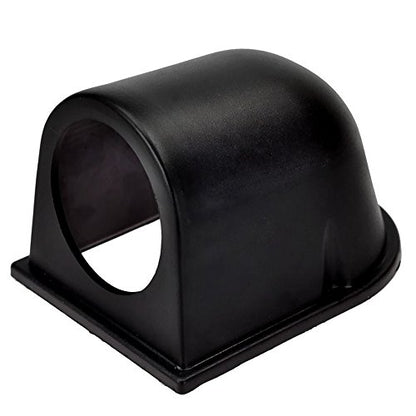 ESUPPORT Universal Car Motor 2" 52MM Black ABS Plastic Gauge Meter Dash - color: One Hole