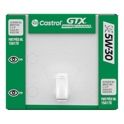 Castrol GTX High Mileage 5W-30 Synthetic Blend Motor Oil, 6 Gallon Epack - size: 6 Gallon, style: High Mileage