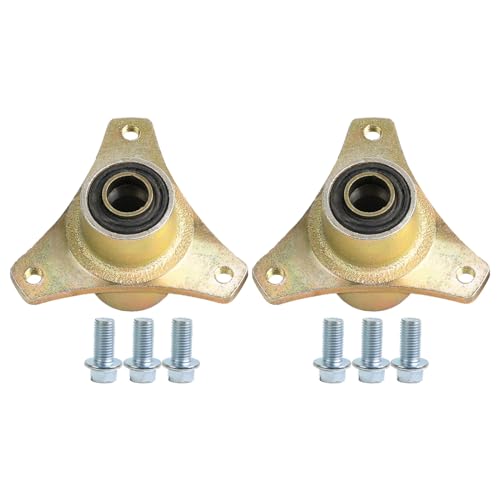Steel Alloy 17mm 3 Stud Front Wheel Hub, Go Kart Wheel Rim Bearing Hub for 6in & 7in Tires Go Kart Bike ATV Quad Buggy Trike 110cc 125cc 4 Wheeler (2 Pack) - size: hub