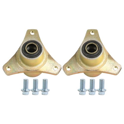 Steel Alloy 17mm 3 Stud Front Wheel Hub, Go Kart Wheel Rim Bearing Hub for 6in & 7in Tires Go Kart Bike ATV Quad Buggy Trike 110cc 125cc 4 Wheeler (2 Pack) - size: hub