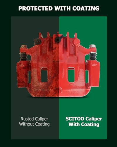 SCITOO 18-B4753 Rear Disc Brake Caliper Assembly w/Bracket For Ford - size: Rear Driver[18-B4753]