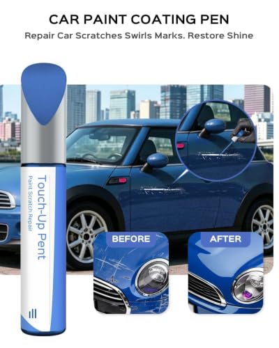 C6L Icy Sunshine Blue Touch Up Paint Compatible with BMW Mini Cooper - color: Icy Sunshine Blue