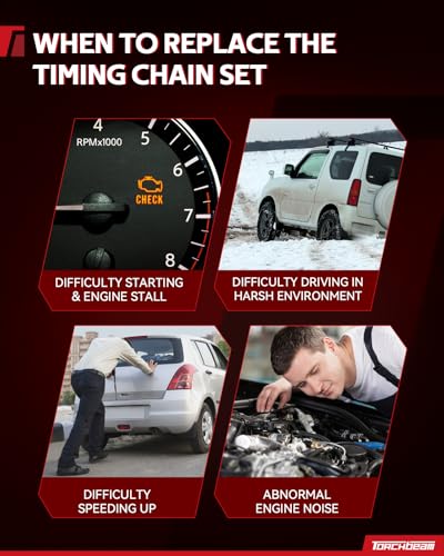 Torchbeam Timing Chain Kit for 1995-2004 Toyota Tacoma 2.7L, OE # S593 - size: 95360