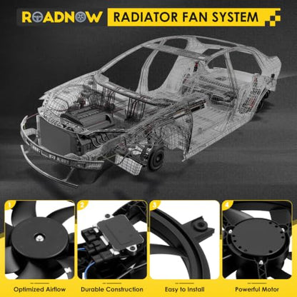 621-586 Radiator Cooling Fan Fit for Nissan Pathfinder 2013-2018