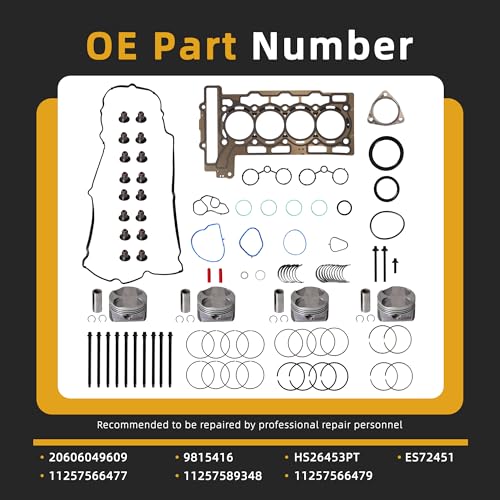 Engine Rebuild Kit, Piston+Connecting Rod+Main Bearing+Head Gasket