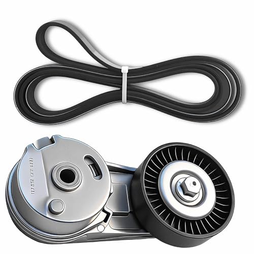 Serpentine Drive Belt and Tensioner Component Kit For Chevrolet Pontiac - size: Chevy Cobalt, Hhr, Pontiac G5, Saab 9-3 (00-10)