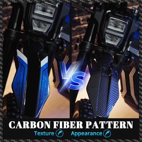 CHANGCHENG Motorcycle Front Fender Mudguard for Talaria Yozma In10 - color: Carbon Fiber Pattern