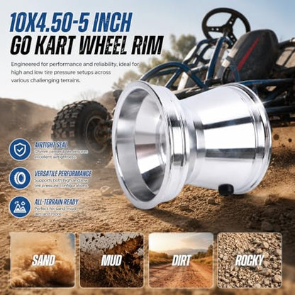 Aramox Wheel Rim, 10X4.50-5, 125mm