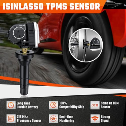 TPMS Sensor 315MHZ Tire Pressure Sensors Fit for Ford F150 F2GT1A180AB 4PCS