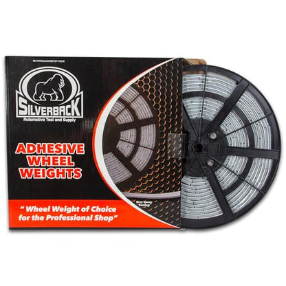Silverback 1/2 oz Grey Steel Adhesive Wheel Weights, 10 lb Roll - color: 1 Roll 1/2 oz Grey