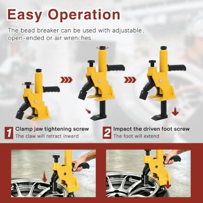 38"-42" Manual Tire Bead Breaker Tire Change Tool with Rubber Pad