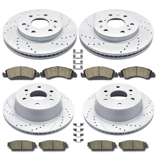 Acinoparts Front and Rear Brake Kit for Cadillac Escalade - size: ABK00201