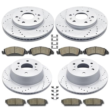 Acinoparts Front and Rear Brake Kit for Cadillac Escalade - size: ABK00201