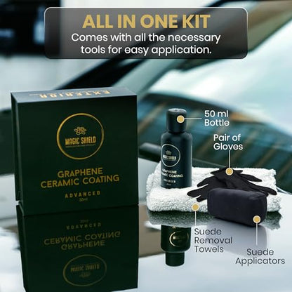 Magic Shield Graphene Ceramic Coating for Cars, 5-Year, 50 mL