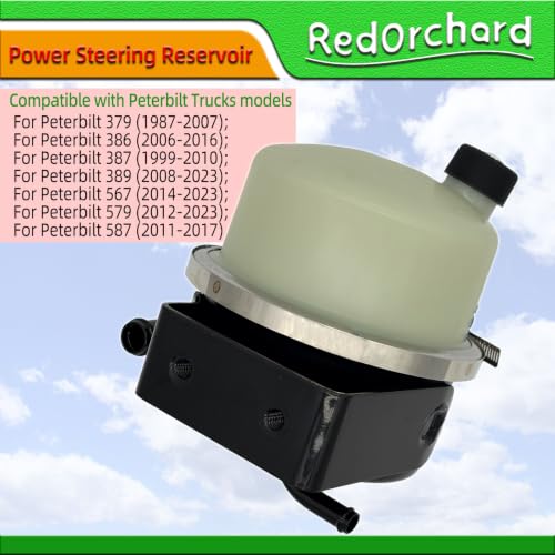 575.1138 J861036001 J86-1036-001 Power Steering Reservoir Fit for Peterbilt 379 386 387 389 567 579 587 & For Kenworth T660 T680 T800 W900 Truck Power Steering Fluid Reservoir Tank with Cap