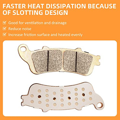 Brake Pads Front Rear Sintered for Honda VTX1800 Fury Interstate Sabre Stateline 1300-ABS VT1300 Shadow Aero 750-ABS VT750