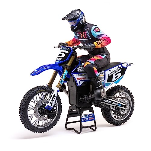 Losi RC Motorcycle Promoto-MX 1/4 Motorcycle Ready-to-Run Battery and Charger Not Included ClubMX LOS06000T2 Blue - color: Blue