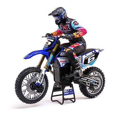 Losi RC Motorcycle Promoto-MX 1/4 Motorcycle Ready-to-Run Battery and Charger Not Included ClubMX LOS06000T2 Blue - color: Blue