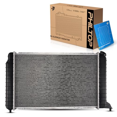 PHILTOP CU1531 Engine Coolant Aluminum Radiator Fit for 1994-2003 S10 2.2L, 1994-2003 Sonoma 2.2L, 1997-2000 Hombre 2.2L, 1996 Hombre - size: S10, Sonoma, Hombre