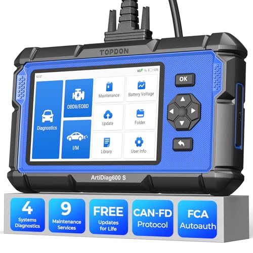 TOPDON AD600S OBD2 Scanner, Diagnostic Tool, Code Reader, 9 Reset Service
