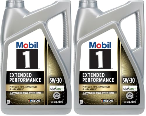 Mobil 1 Full Synthetic Motor Oil 5W-30 | Extended Performance | 5 Quart | Pack of 2 - size: 5 Quart (Pack of 2)