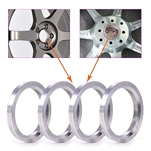 4pc Wheel Hub Centric Rings 73.1 to 54.1 - OD=73.1mm ID=54.1mm - Aluminium Alloy Wheel Hubrings 54.1 to 73.1 - size: 54.1 to 73.1