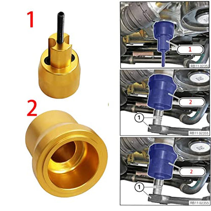 ZKTOOL Crankshaft Oil Seal Remover and Installation Kit Compatible with BMW B48 B47 B57 B58 Engine,118 800 (0496127). - color: Crankshaft Oil Seal Remover Tool