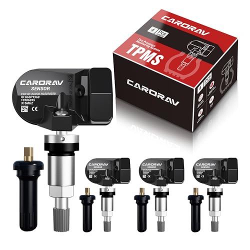 CARORAV TPMS Sensor GM, 4-Pack Tire Pressure Monitoring System Sensor - size: 4 PCS
