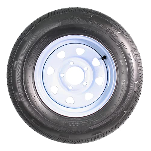 eCustomrim Radial Trailer Tire Rim Assembly ST175/80R13 5 Lug White LRC