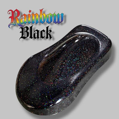 LiME LiNE Metal Flake Basecoat Automotive Grade Sparkle Spray Paint (Black Rainbow Iridescent) - color: Black Rainbow Iridescent