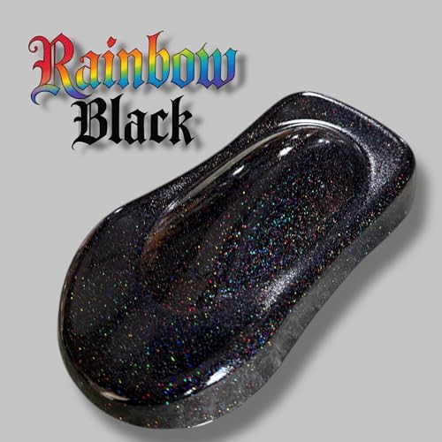 LiME LiNE Metal Flake Basecoat Automotive Grade Sparkle Spray Paint (Black Rainbow Iridescent) - color: Black Rainbow Iridescent