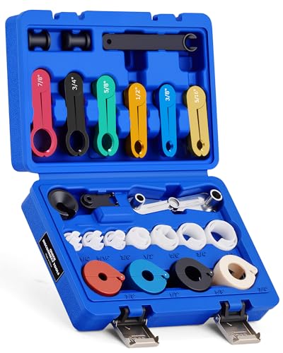 OMT 25pc Master Quick Disconnect Tool Set For AC And Transmission Systems - color: Blue