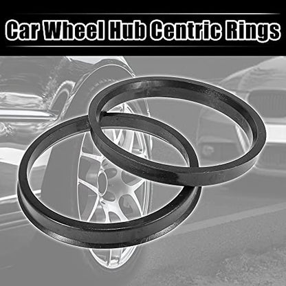 X AUTOHAUX 4pcs Plastic 78.1mm to 87.1mm Hub Centric Rings Wheel Spacer - size: 87.1mm