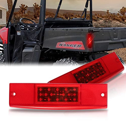 SUNPIE Tail Lights Assembly Compatible with Polaris Ranger 2011+ - color: Red-Polaris Ranger 2