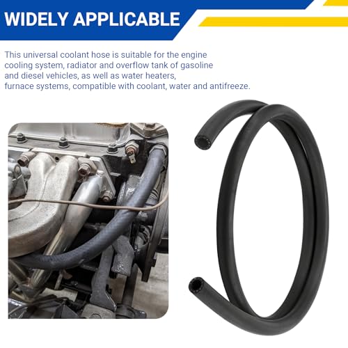 28490 Inner Diameter 1/2 Heater Hose,6' Length Universal Coolant Hose