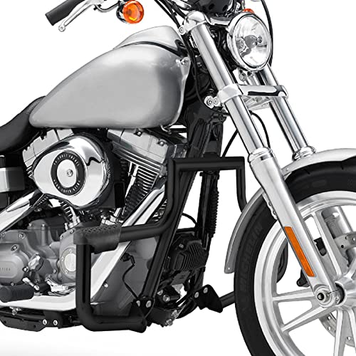 Mofun 1.25" Dyna Engine Guard Crash Bar Fit for Harley Dyna 2006-2017 - color: Black B