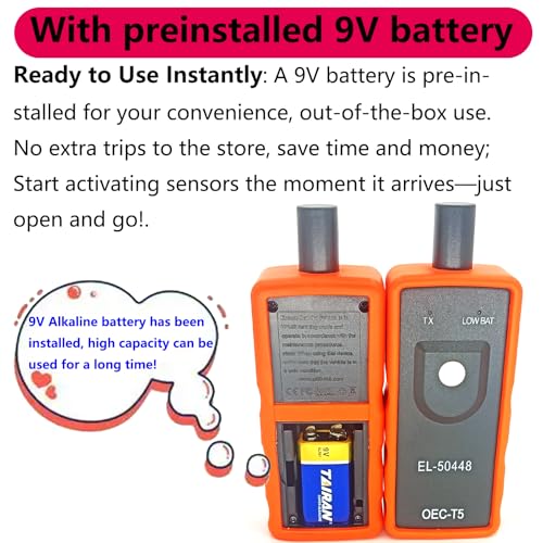 Chevy TPMS Relearn Tool Chevy TPMS Reset Tool for GM Vehicles with Battery - size: With Battery