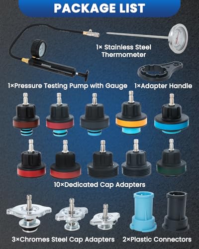 SIXIWANZI Coolant Pressure Tester Kit, Radiator Leak Detector