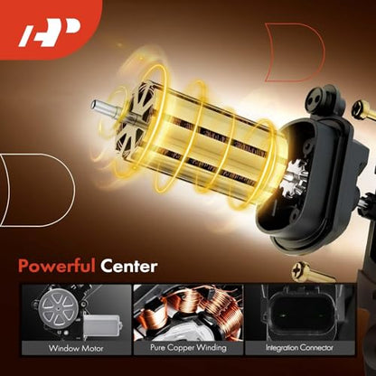 A-Premium Front Passenger Side Power Window Regulator with Motor (2-Pin) - style: Front Passenger Side