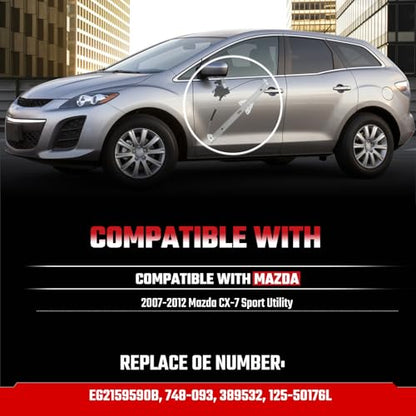 748-093 Front Left Driver Side Power Window Regulator with Motor Assembly Compatible with Mazda CX-7 2007 2008 2009 2010 2011 2012 Replace EG2159590B - size: Front Left, style: 748-093