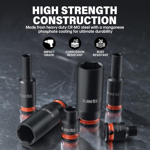 48-Piece 1/4" Drive Impact Socket Set - size: 1/4" 48pcs